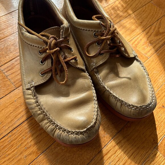 Quoddy Blucher Mocassins Mocs 9.5 Men's USA Handmade - Picture 12 of 16